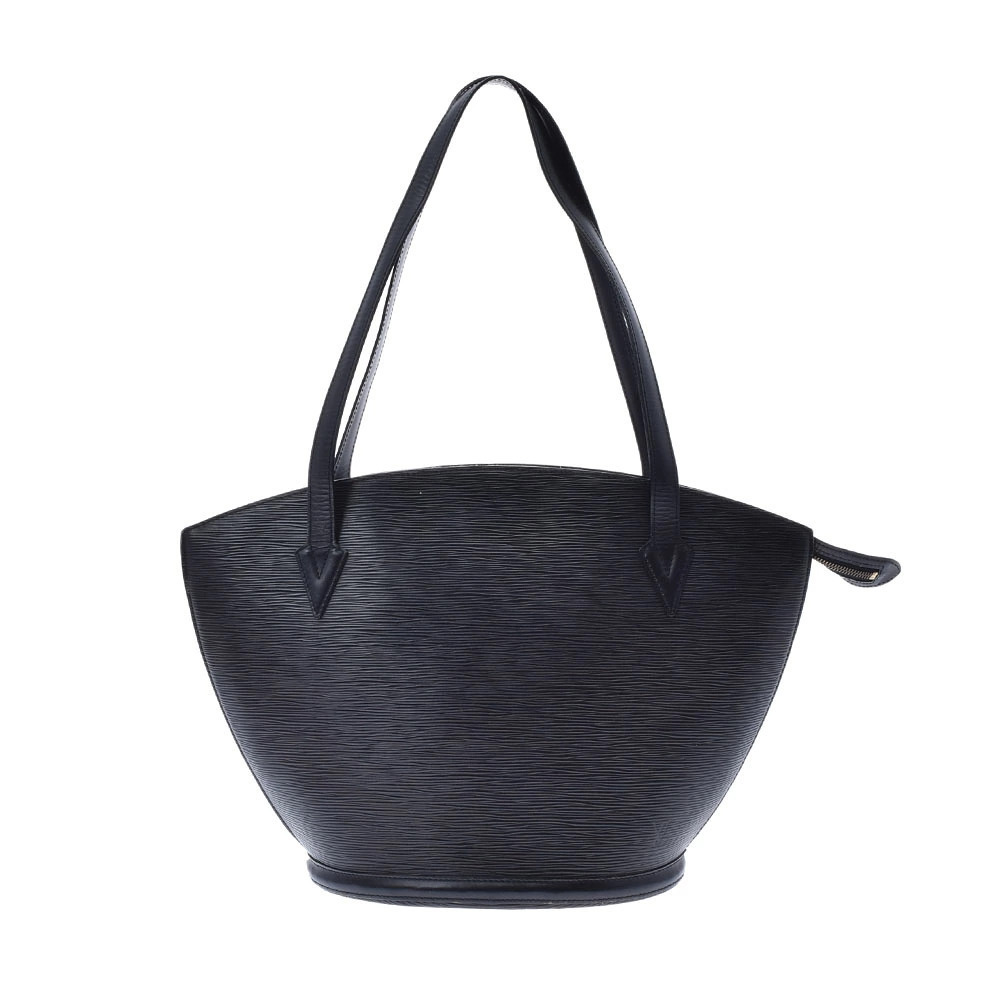 LOUIS VUITTON Epi Saint Jacques Shopping Noir Black Leather Tote Bag